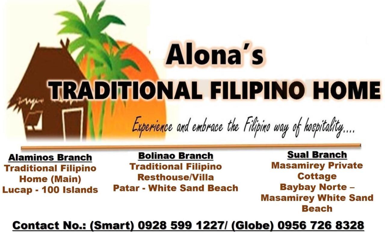 Alona'S Traditional Filipino Home Near 100 Islands Wharf Alaminos Exteriör bild